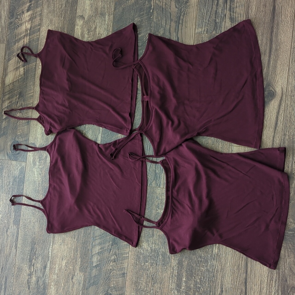 ♥️ 4 SKIMS NWOT Modal Stretch Shelf Bra Tanks